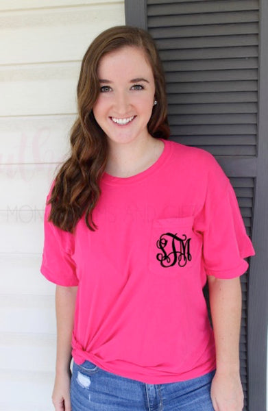 Monogrammed Comfort Colors Tank Top with Large Monogram – Southern Touch  Monograms