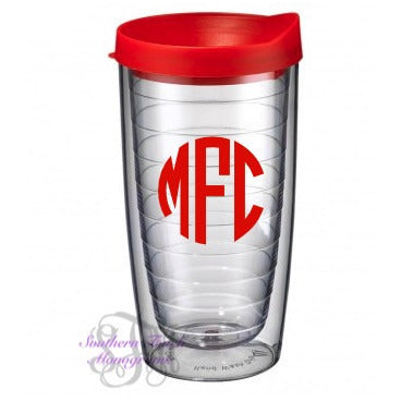 Monogrammed Acrylic Tumbler