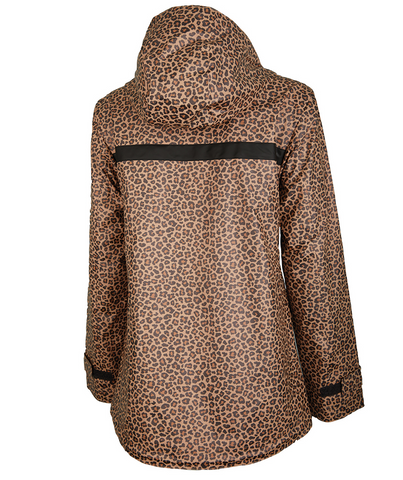 Monogrammed Leopard Print Girls' New Englander Rain Jacket – Southern Touch  Monograms
