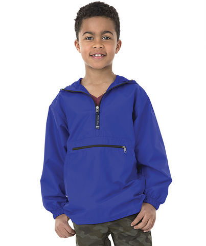 Monogrammed Youth Pack-N-Go Pullover Rain Jacket – Southern Touch