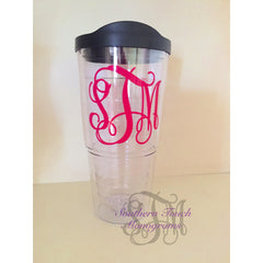 Extra-Large Monogrammed College Tumbler