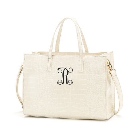 Monogrammed Camel Crocodile Purse – Southern Touch Monograms